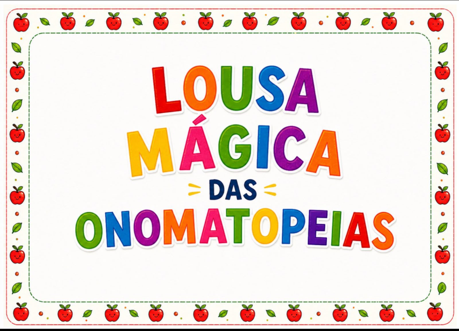 Lousa Mágica das Onomatopeias