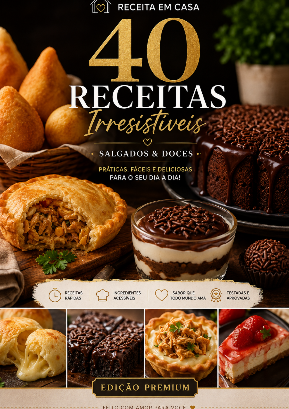 Receita em Casa — 40 Receitas Irresistíveis